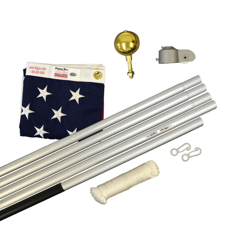 Global Flags Unlimited Homesteader Flagpole Kit With Flag 204287